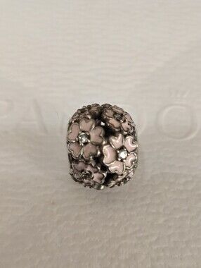 Authentic Pandora Pink Daisy Charm